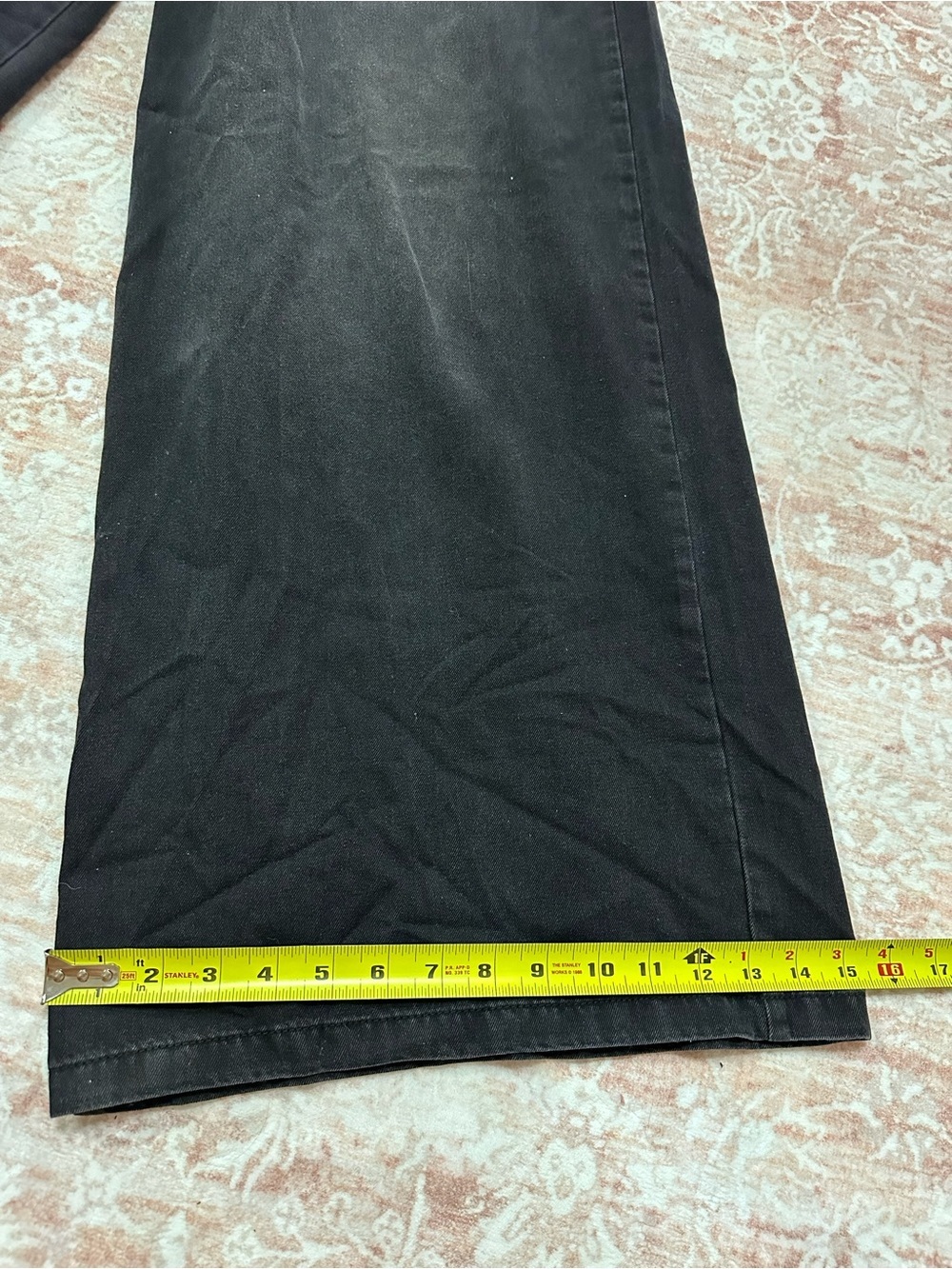 Oversized Wide Leg Black Jeans  - 33” Inseam High-Waist - Picture 11 of 15